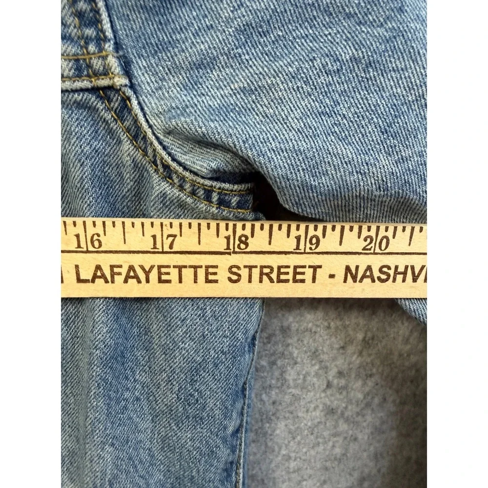 H&M &Denim Light Wash Jean Trucker Jacket Womens Size 8‎ Blue Cotton Classic